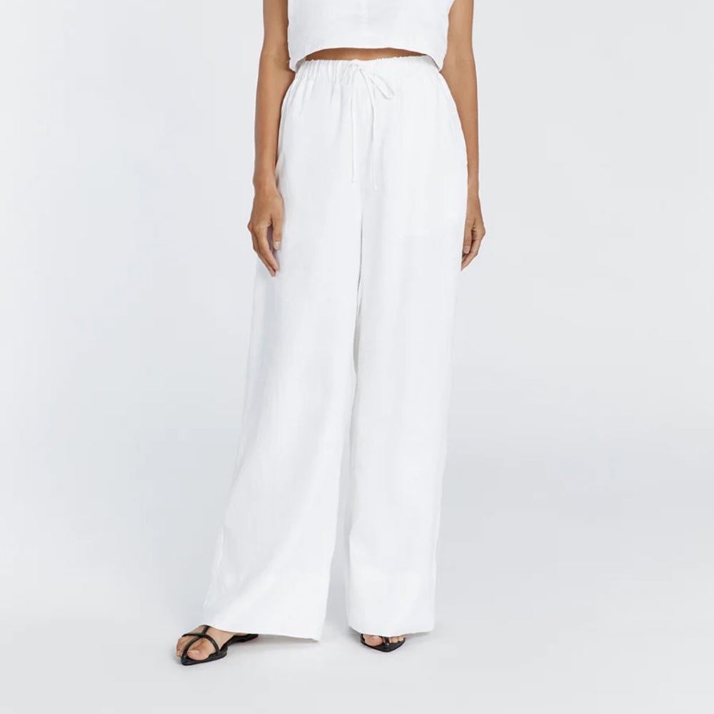 ABERCROMBIE White Linen pants XS Short